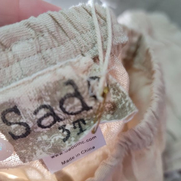 Sado NWT linen shorts fabric belt photo shoot spring summer vacation kid size 3t - Picture 4 of 6